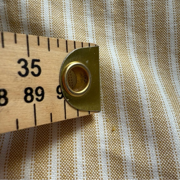 Everlane Striped Yellow Button Down Organic Cotton Long Sleeve Shirt SZ L/T - Picture 11 of 14